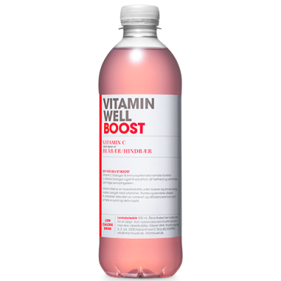 Vitamin Well Boost - Hindbær Blåbær (500 ml)