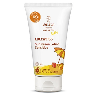 Sunscreen lotion SPF 50 Baby & Kids - Edelweiss (Helsebixen)