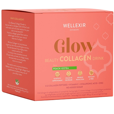 Wellexir Glow Beauty Drink - Peach Ice Tea (30 breve)