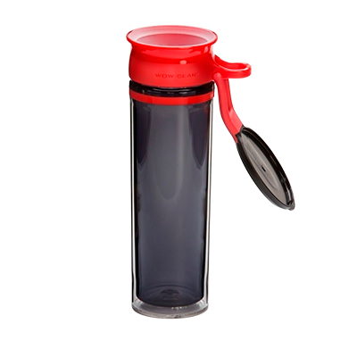 WOW Sports Bottle Black Red (600 ml)