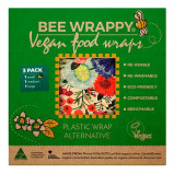 Bee Happy Vegan Food Wraps (3 pak)