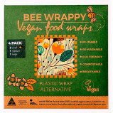 Bee Happy Vegan Food Wraps - 4 pak (Assorteret farve)