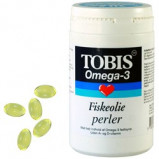 Tobis fiskeolie omega 3 perler 500 mg (200 kap)