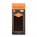 Økoladen Chokolade mørk orange/knas Ø 72% (75 g)