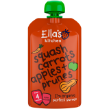 Ellas Kitchen Babymos Butternutgræskar/Squash/Gulerod æble/Sveske Ø 4 Mdr (120 gr)