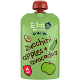 Ellas Kitchen Babymos courgette, æble & avocado 4 mdr Ø (120 g)