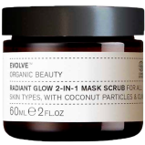 Evolve Organic Beauty Radiant Glow 2-in-1 Mask Scrub (60 ml)