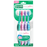 GUM Sensitive Pro Tandbørster Ultra Blød ass. Farver (4 stk)