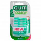 GUM Soft-Picks Comfort Flex Mint Medium (40 stk)