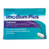 Imodium Plus Tabletter 2+125mg (12 stk)