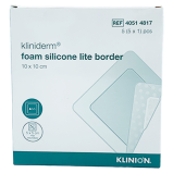 Kliniderm Foam Silikone Lite Border 10x10 cm (5 stk)