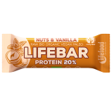 LifeFood LifeBar Nødder Vanilje Proteinbar Ø (47 g)