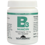 Natur Drogeriet B3 Niacin Nikotinsyre 9 mg (100 tab)