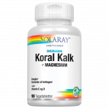 Solaray Koral Kalk med C- og D-Vitamin (90 Tyggetabletter)