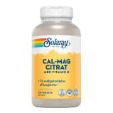 Solaray Cal-Mag Citrat Med D-Vitamin (270 kapsler)
