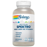 Solaray Spektro Multi-Vita-Min uden jern og vitamin K (300 kapsler)