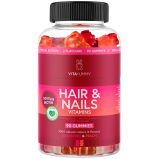 VitaYummy Hair & Nails Mixed - Raspberry & Peach (90 stk)