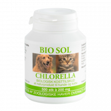 Bidro Bio Sol Chlorella til vet. brug 500 Tab