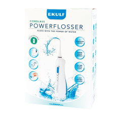 Ekulf PowerFlosser Elektrisk Mundskyller Trådløs (1 stk)