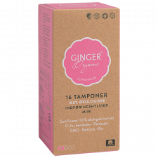 Ginger Organic Tampon m. Indføring Mini (16 stk)