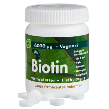 Grønne Vitaminer Biotin 6000 µg (90 tabl)