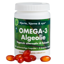 Grønne Vitaminer Omega-3 Algeolie (60 kaps)