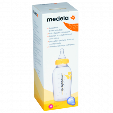 Medela Brystmælksflaske Med Flaskesut M (1 stk)