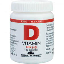 Natur Drogeriet Super D D3-vitamin 85 mcg (180 tabletter)
