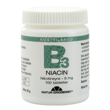 Natur Drogeriet B3 Niacin Nikotinsyre 9 mg