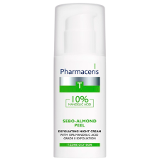 Pharmaceris T Sebo-Almond Peel Exfoliating Night Creme W. 10% Mandelic Acid (50 ml)