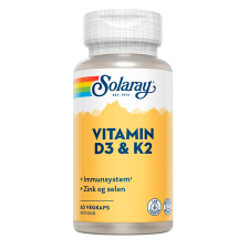 Solaray Vitamin D3 & K2 (60 kaps)
