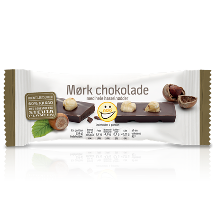 Easis Mørk Chokoladebar M. Nødder