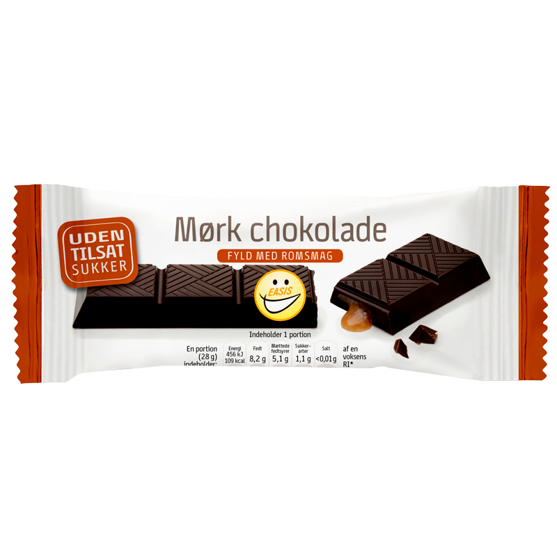 EASIS Mørk Chokoladebar Romfyld (28 g) thumbnail