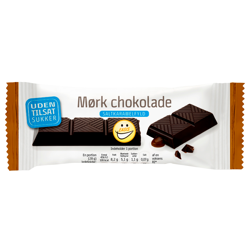 EASIS Mørk Chokoladebar Saltkaramelfyld (28 g) thumbnail