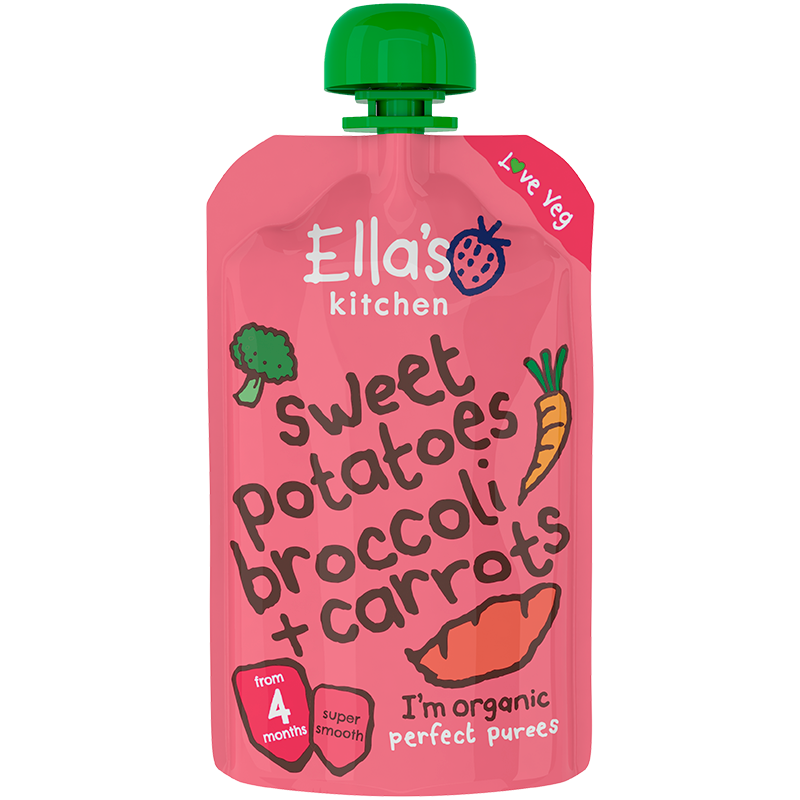 Ellas Kitchen Babymos Kartoffel/broccoli Gulerod Ø 4 Mdr (120 Gr)