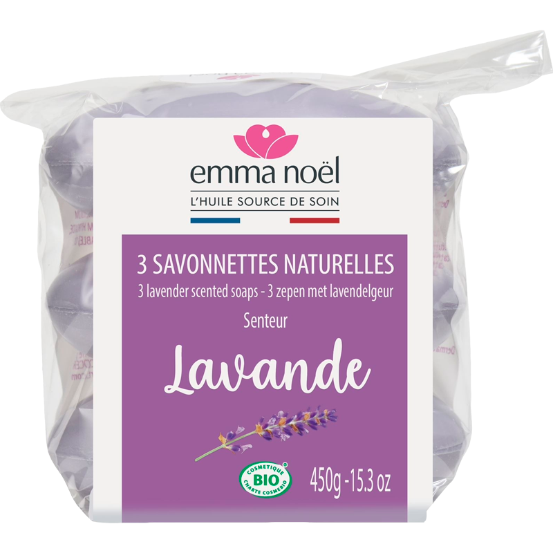 Emma Nöel Lavendel Sæbe 3 X 150 Gr. (450 Gr)