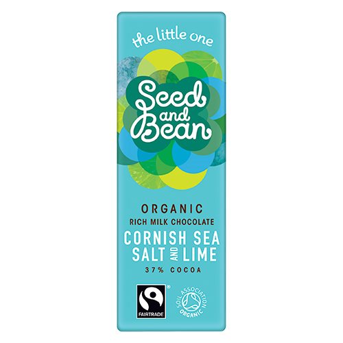 Seed & Bean Mælkechokolade 37% Ø Cornish Sea Salt & Lime