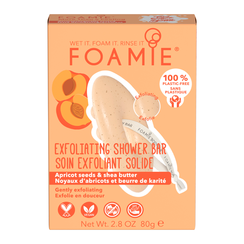 Foamie 2-In-1 Body Bar Apricot Seed & Shea Butter Cleanse & Exfoliating (1 stk) thumbnail