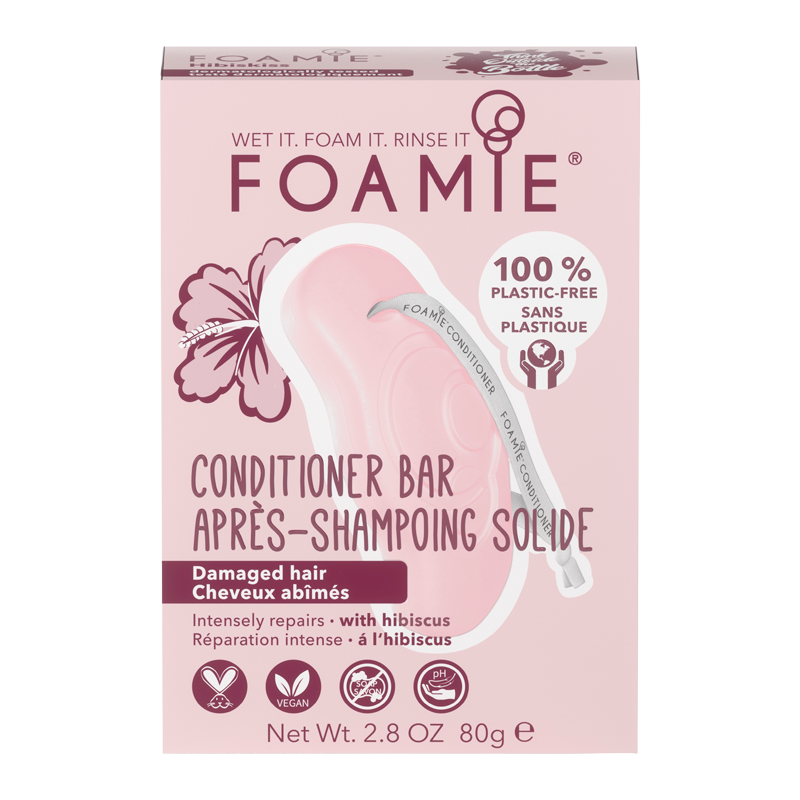 Foamie Conditioner Bar Hibiscus For Damaged Hair (1 stk) thumbnail