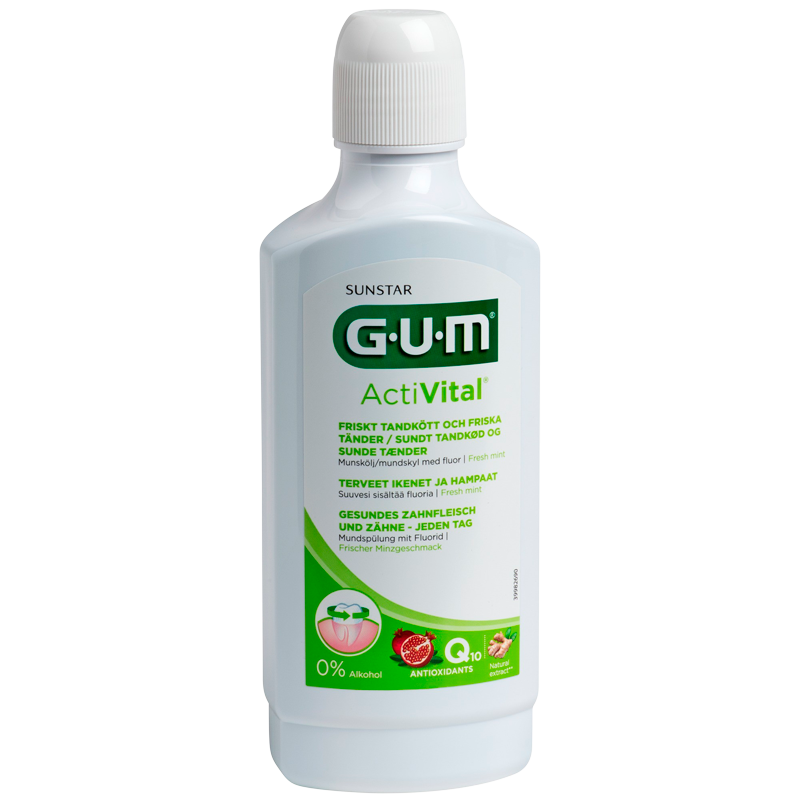 GUM Activital Fluor Mundskyl Q10 (500 ml) thumbnail