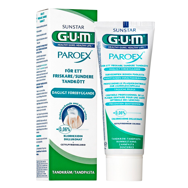 GUM Paroex 0,06% Klorhexidin Flour-tandpasta (75 ml) thumbnail