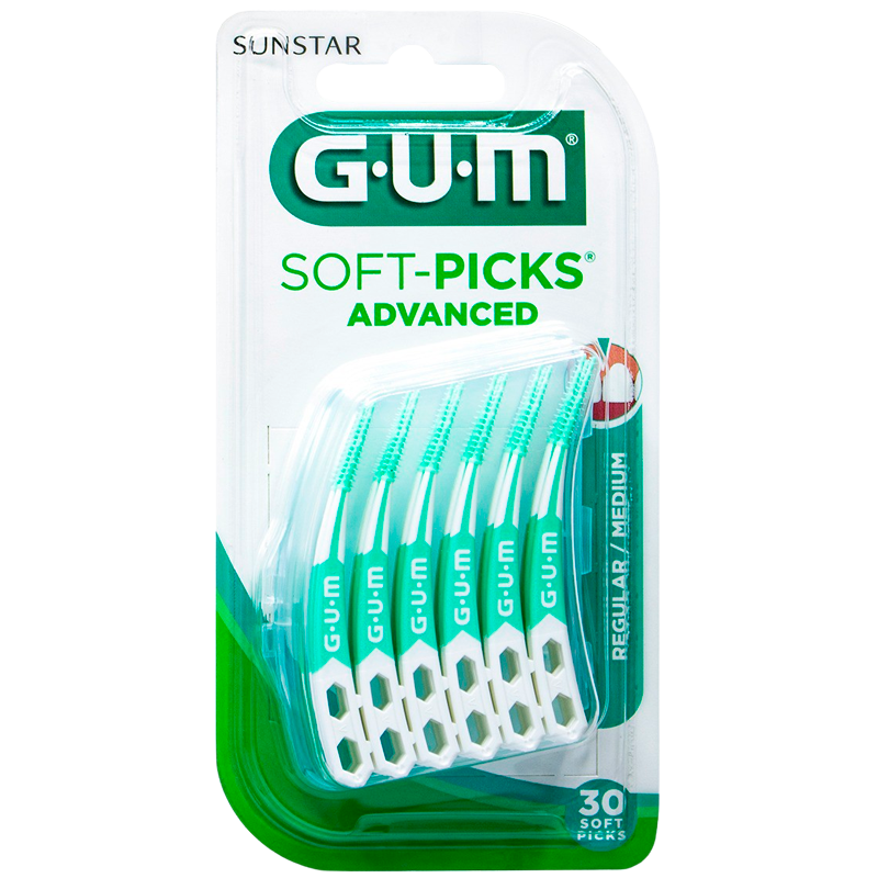 GUM Soft-Picks Advanced Medium (30 stk) thumbnail