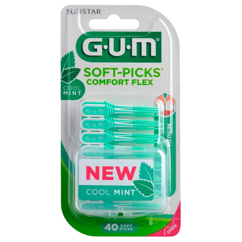 GUM Soft-Picks Comfort Flex Mint Medium (40 stk) thumbnail