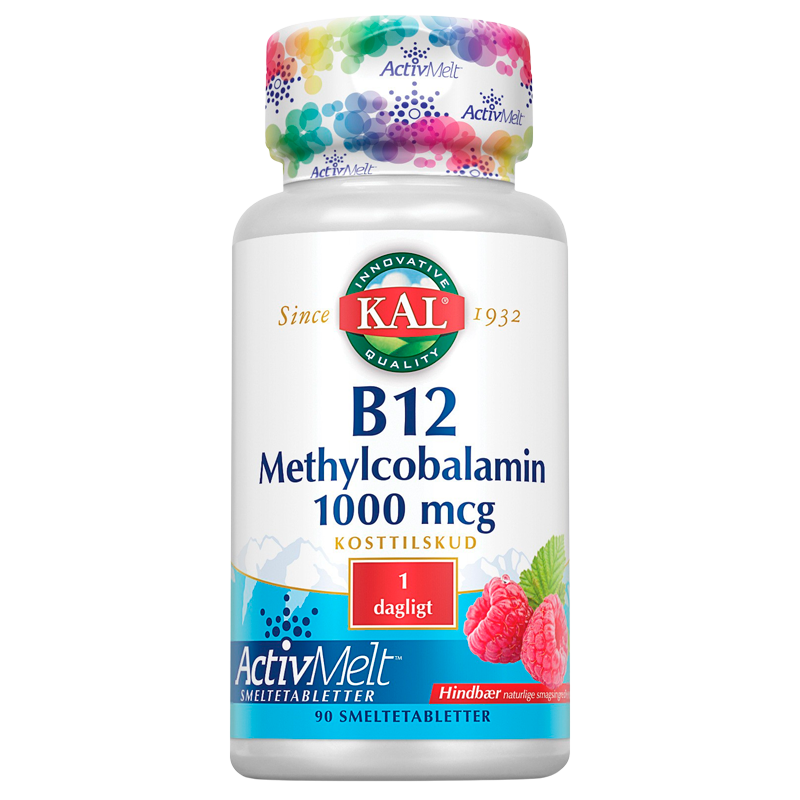  KAL B12 Methylcobalamin (90 tabletter)