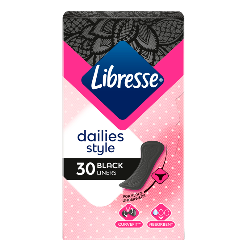 Libresse Trusseindlæg Black Liner (30 stk) thumbnail