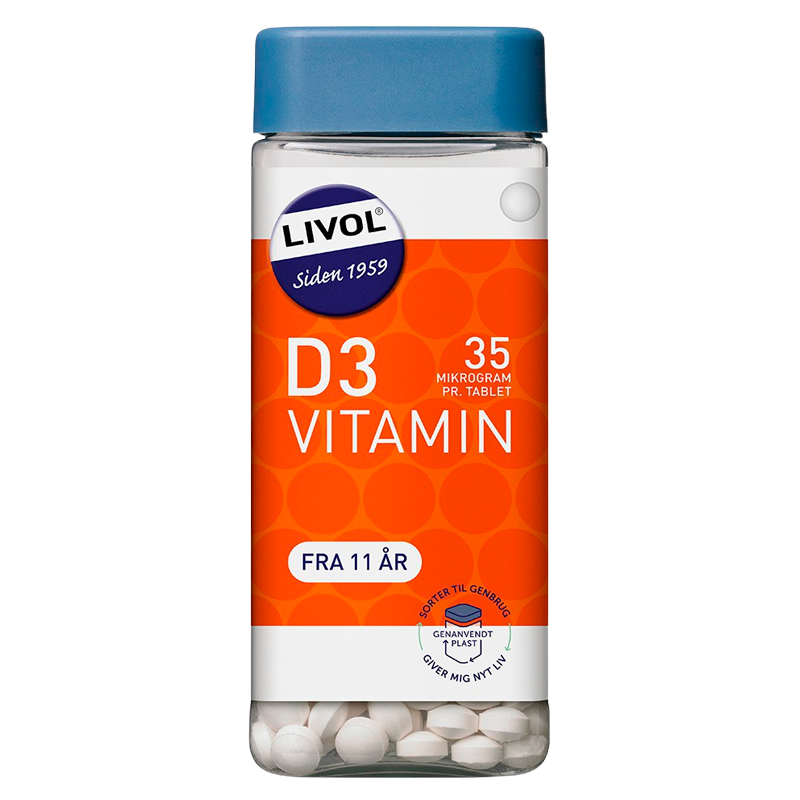 Livol Vitamin D 35 mcg  (350 tabletter) thumbnail