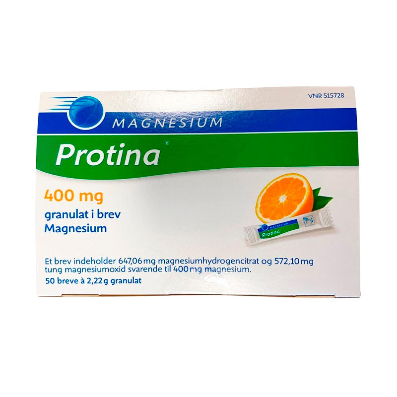Billede af Magnesium Protina 400 mg Appelsin (50x2,22g)