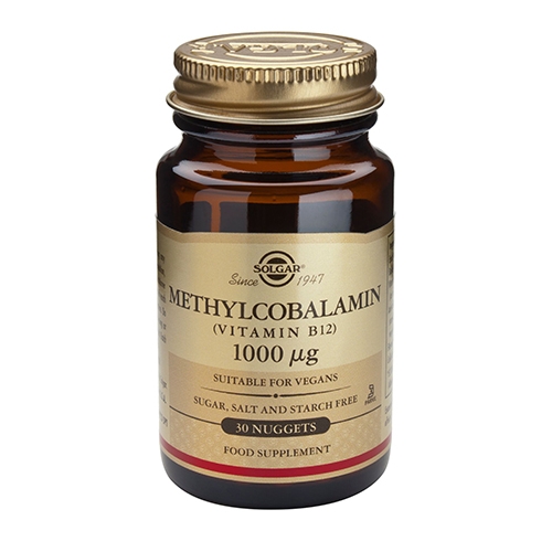 Solgar B12 vitamin 1000ug Methylcobalamin (30 tab) thumbnail