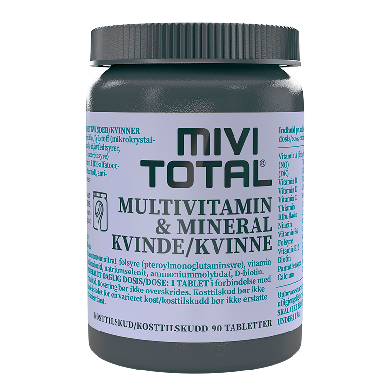 MiviTotal Multivitamin & Mineraler Kvinde (90 tab) thumbnail