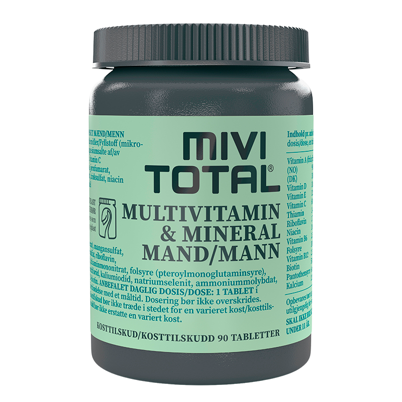 MiviTotal Multivitamin & Mineraler Mand (90 tab) thumbnail
